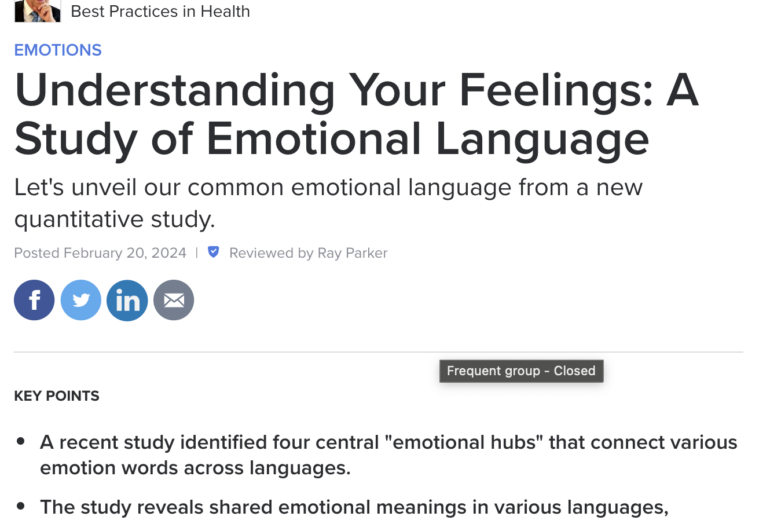 A Study of Emotional Language